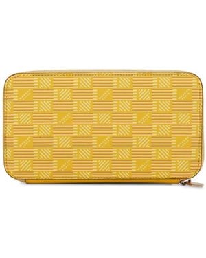 Moreau Monogram-Print Leather Wallet - Yellow