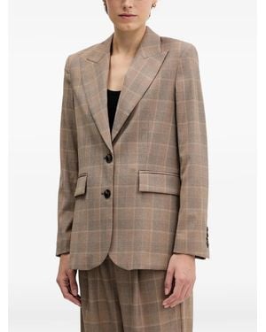 Sisley Checked Blazer - Natural