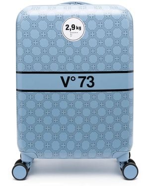 V73 Valigia Con Logo - Blu