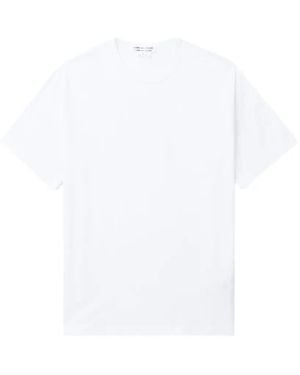 Comme des Garçons Crew-Neck Cotton T-Shirt - White