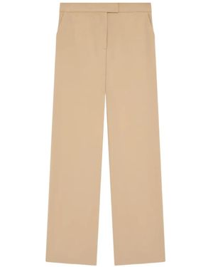Lardini Gabardine Straight-Leg Pants - Natural