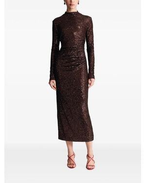 Cara Cara Ryan Sequin-Embellished Midi Dress - Black
