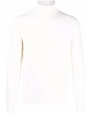 Malo Roll Neck Cashmere Jumper - White