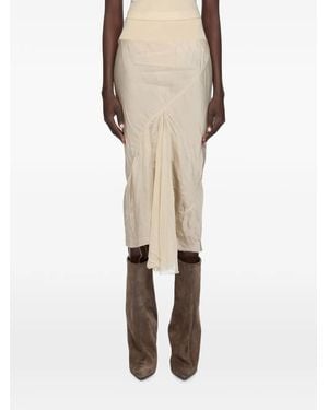 Rick Owens Jupe Temple À Fronces - Natural