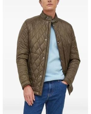 Joop! Quilted Diamond-Pattern Jacket - Brown