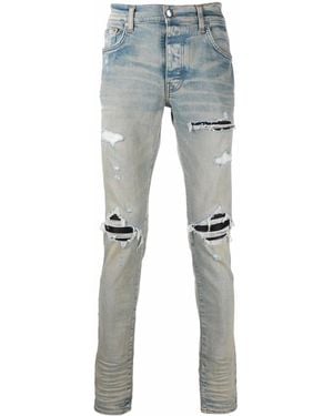 Amiri Mx1 Ripped Skinny Jeans - Blue