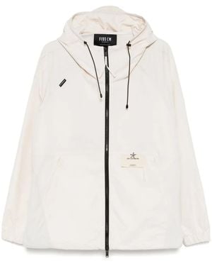 FIVE CM Logo-Print Sport Jacket - Natural