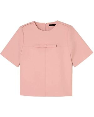 Tara Jarmon Blouse Tea À Détail De Nœud - Rose