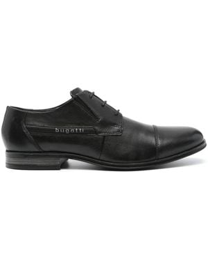 Bugatti Leagro Leather Derby Shoes - Black