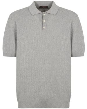 Slowear Knit Polo - Grey