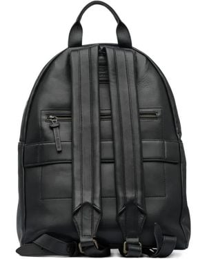 Officine Creative Helmet 30 Zip-Fastening Leather Backpack - Black