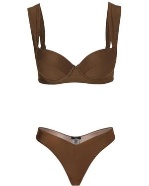 Noire Swimwear Ava Ivy Underwire Bikini - Brown