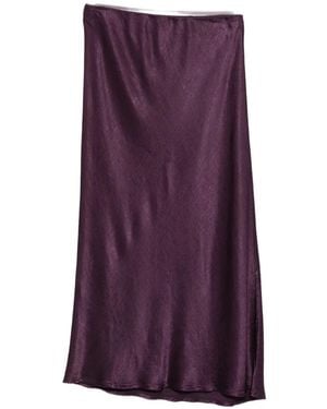 Dixie Falda Con Corte Al Bies - Morado
