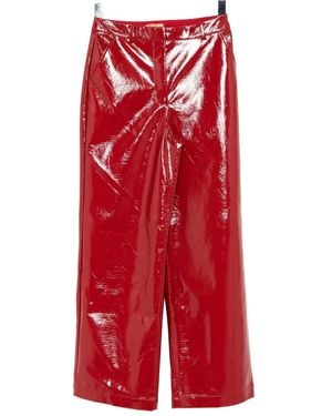 Kitri Vinyl Trousers - Red