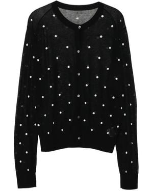 JNBY Polka-Dot Cardigan - Black