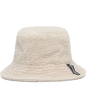 Moschino Texture Logo-Patch Hat - White