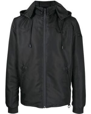 Lanvin Graphic-Print Hooded Jacket - Black