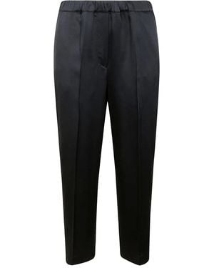 Liviana Conti Cropped Trousers - Blue