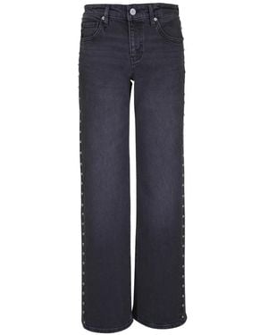 AG Jeans Adria Studded Faded Jeans - Blue