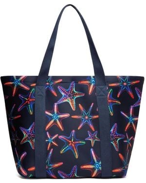 Vilebrequin Disco Stars Strandtasche - Blau