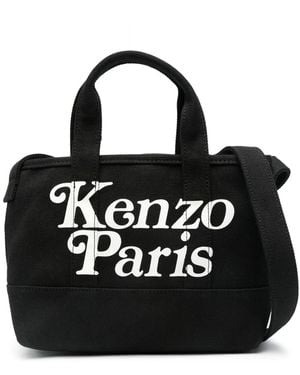 KENZO ロゴ ハンドバッグ - ブラック