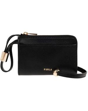 Furla Laura Medium Logo-Plaque Wallet - Black