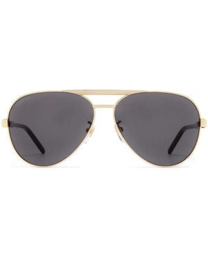 Gucci Pilot-Frame Sunglasses - Grey