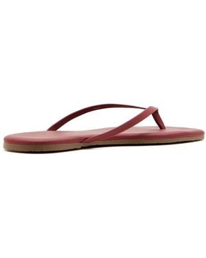 TKEES Lily Square-Toe Sandals - Red