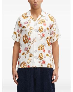 A Bathing Ape Floral Short-Sleeve Shirt - White