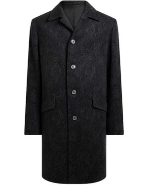 Etro Arnica Jacquard Coat - Black
