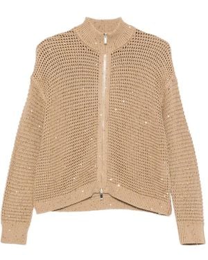Max Mara Cárdigan Con Lentejuelas - Neutro