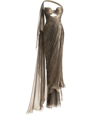 Maria Lucia Hohan Yasmine One-Shoulder Midi Dress - Natural