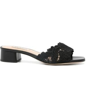 Arteana Como 35 Lace Heeled Sandals - Black