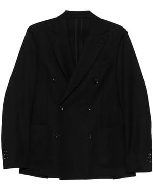 Lardini Veste À Boutonnière Croisée - Black