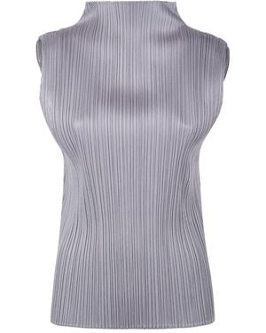 Pleats Please Issey Miyake Plissé Shirt - Gray
