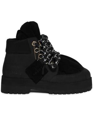 AHDIID Brooklyn Var. 02 Platform-Sole Lace-Up Boots - Black