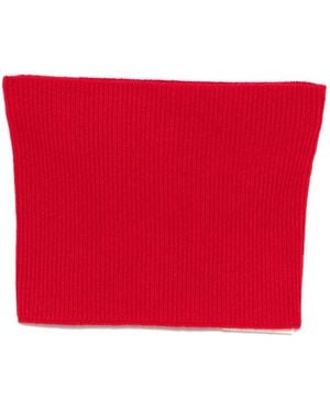 TOTEME Ribbed Cashmere Scarf - Red