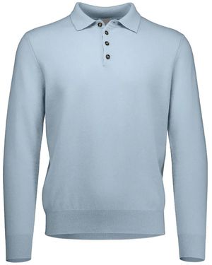 Allude Cashmere Polo Shirt - Blue