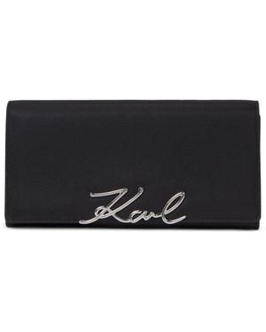 KARL LAGERFELD K/Signature Continental Wallet - Black