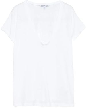 James Perse Vネック Tシャツ - ホワイト
