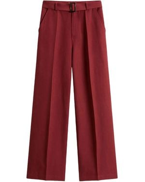 Woolrich Linen Trousers - Red