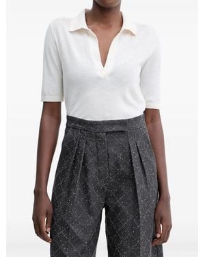 SIMONA CORSELLINI Short-Sleeve Top - White