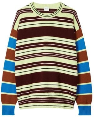 Paul Smith Mixed Stripe Knitted Sweater - Brown