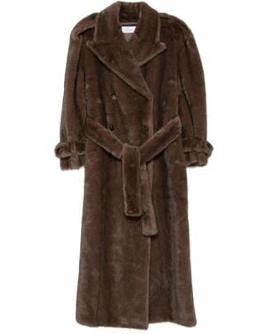 GIUSEPPE DI MORABITO Doppelreihiger Mantel Mit Gürtel - Braun