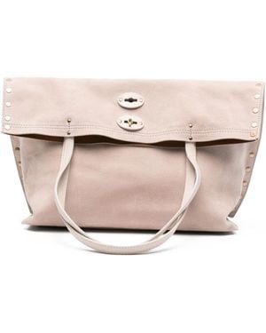 Zanellato Medium A'Spasso Stud-Detail Tote Bag - Pink