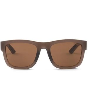 Prada Linea Rossa Square-frame Sunglasses - Brown