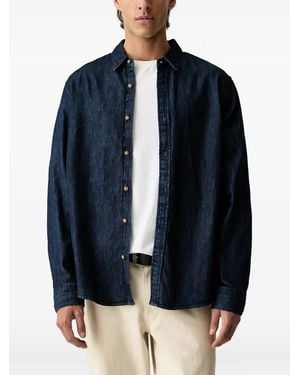Levi's Logo-Patch Denim Shirt - Blue