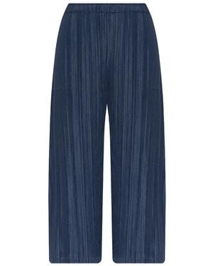 Pleats Please Issey Miyake Pleated Trousers - Blue
