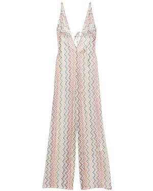 Missoni Zigzag-Pattern Jumpsuit - White