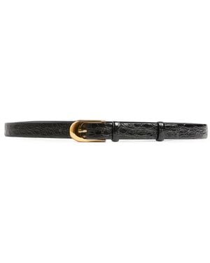 KHAITE Dome Belt - White